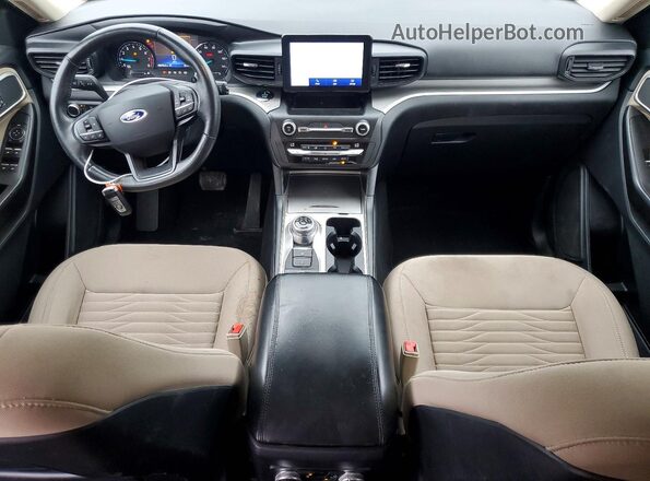 1FMSK8DH9LGC00805 2020 FORD EXPLORER Silver Вид панелі приладів
