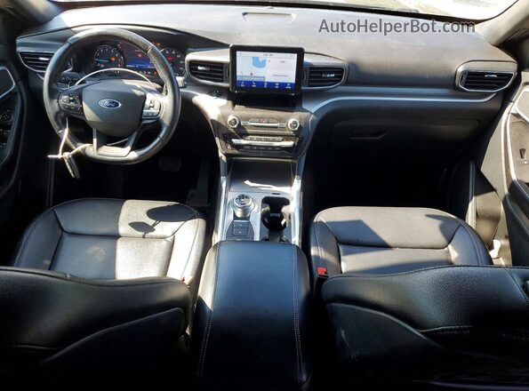 1FMSK8DH9LGC19418 2020 FORD EXPLORER Black წინა პანელის ხედი
