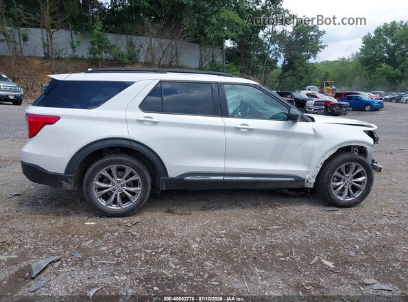 1FMSK8DH9LGC25557 2020 FORD EXPLORER White Widok wnętrza z tyłu