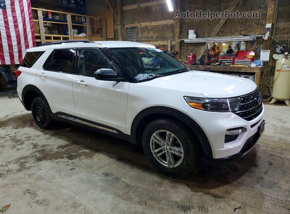 1FMSK8DH9LGC47056 2020 FORD EXPLORER White Przód prawy