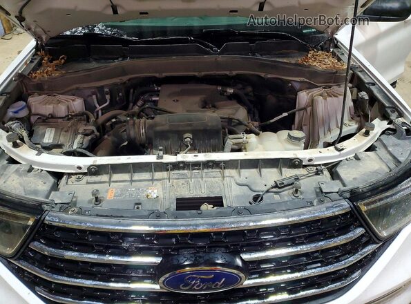 1FMSK8DH9LGC47056 2020 FORD EXPLORER White Widok komory silnika