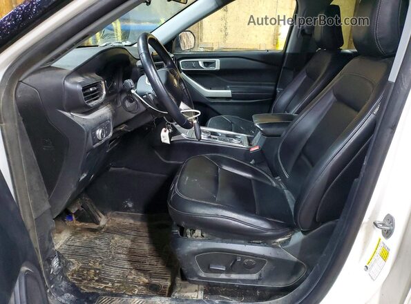 1FMSK8DH9LGC47056 2020 FORD EXPLORER White Widok wnętrza z przodu