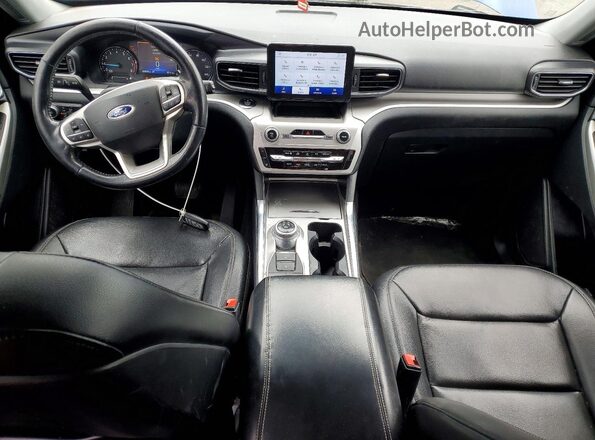 1FMSK8DH9LGC68201 2020 FORD EXPLORER Blue Widok deski rozdzielczej