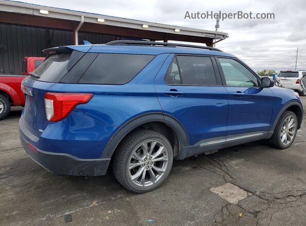 1FMSK8DH9LGC68201 2020 FORD EXPLORER Blue Tył prawy