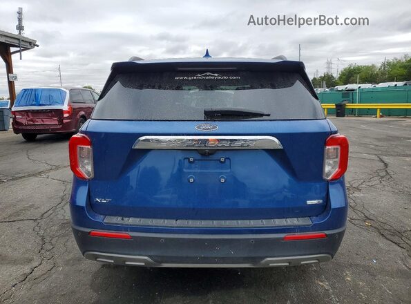 1FMSK8DH9LGC68201 2020 FORD EXPLORER Blue Widok z tyłu
