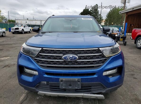 1FMSK8DH9LGC68201 2020 FORD EXPLORER Blue Widok z przodu