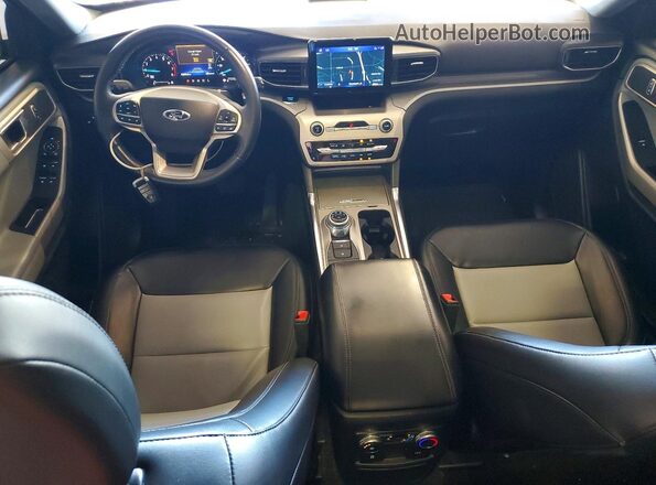 1FMSK8DH9NGB09505 2022 FORD EXPLORER Black Widok deski rozdzielczej