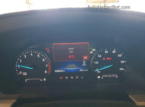 1FMSK8DH9NGB09505 2022 FORD EXPLORER Black Widok zestawu wskaźników