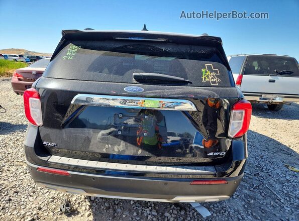 1FMSK8DH9PGA22612 2023 FORD EXPLORER Black უკანა ხედი