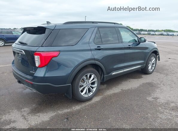 1FMSK8DH9PGC30117 2023 FORD EXPLORER Blue Trasero derecho