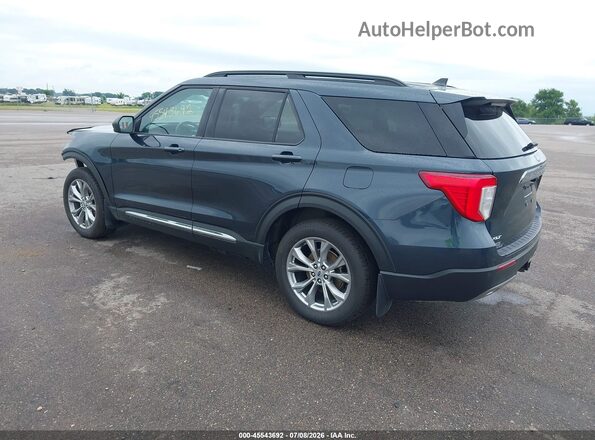 1FMSK8DH9PGC30117 2023 FORD EXPLORER Blue Trasero izquierdo
