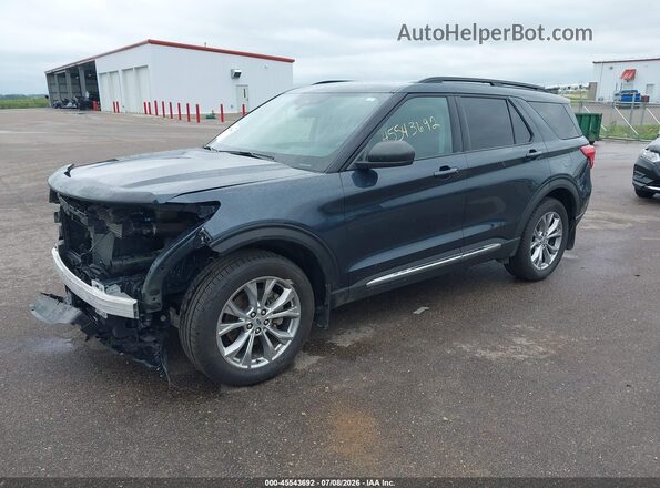 1FMSK8DH9PGC30117 2023 FORD EXPLORER Blue Vista tres cuartos delantera izquierda