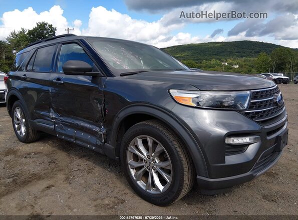 1FMSK8DHXLGA33046 2020 FORD EXPLORER Gray Widok z przodu