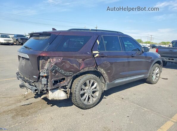 1FMSK8DHXLGA81517 2020 FORD EXPLORER Burgundy Tył prawy