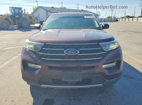 1FMSK8DHXLGA81517 2020 FORD EXPLORER Burgundy Widok z przodu