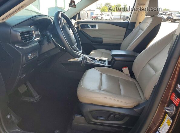 1FMSK8DHXLGA81517 2020 FORD EXPLORER Burgundy Widok wnętrza z przodu