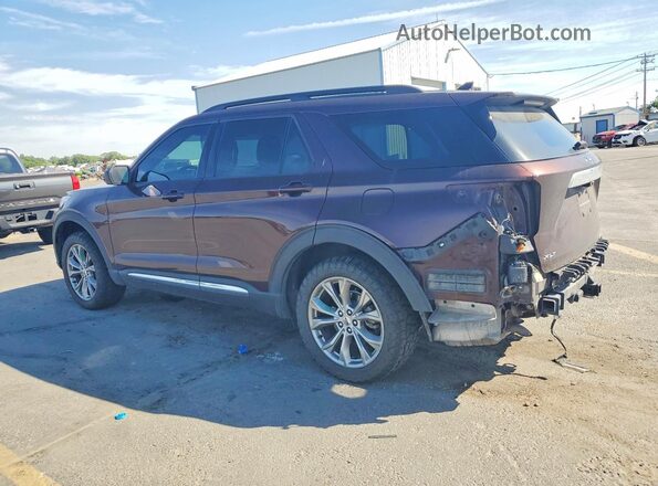 1FMSK8DHXLGA81517 2020 FORD EXPLORER Burgundy Tył lewy