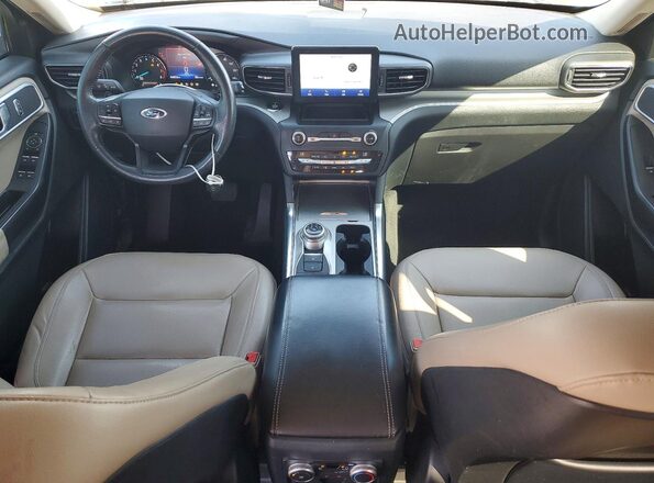 1FMSK8DHXLGA81517 2020 FORD EXPLORER Burgundy Widok deski rozdzielczej