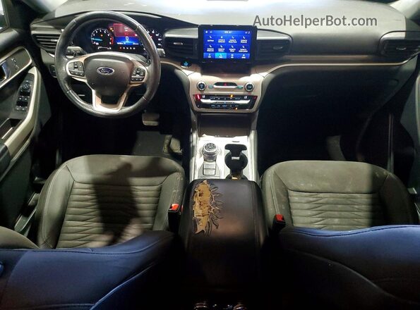 1FMSK8DHXLGC56347 2020 FORD EXPLORER Charcoal Dashboard view
