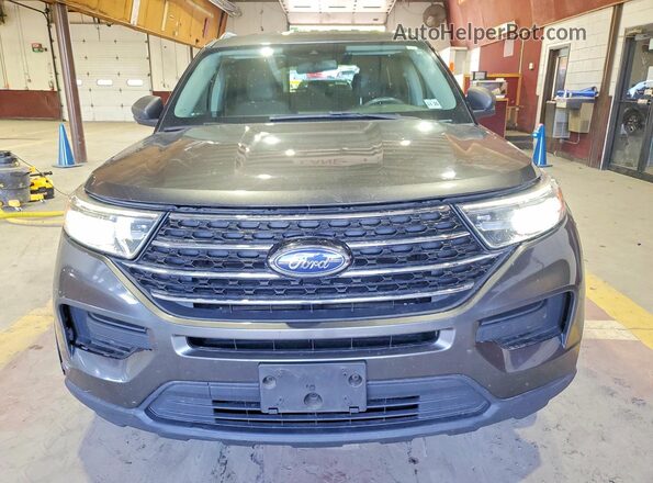 1FMSK8DHXLGC56347 2020 FORD EXPLORER Charcoal Front view