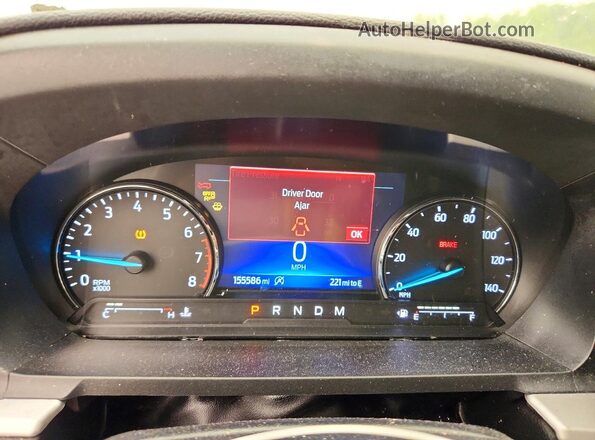 1FMSK8DHXLGC56347 2020 FORD EXPLORER Charcoal Instrument cluster view