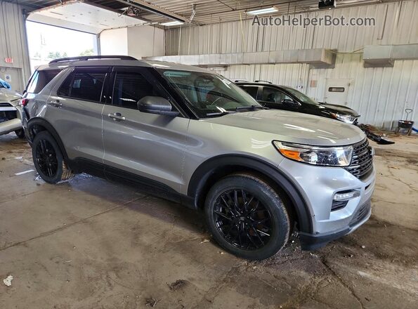 1FMSK8DHXLGC87291 2020 FORD EXPLORER Silver Front right