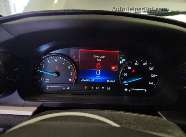 1FMSK8DHXLGC87291 2020 FORD EXPLORER Silver Instrument cluster view