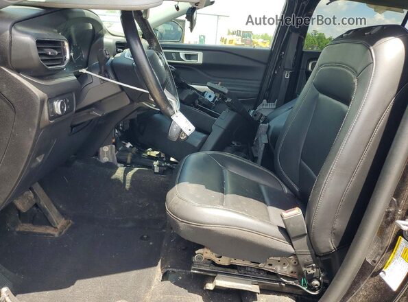 1FMSK8DHXMGA98819 2021 FORD EXPLORER Black Вид салону спереду
