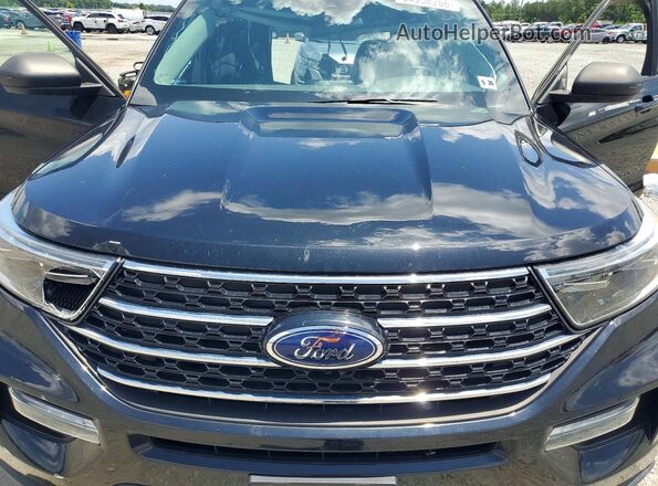 1FMSK8DHXMGA98819 2021 FORD EXPLORER Black Вид підкапотного простору