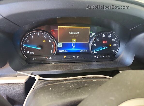 1FMSK8DHXMGB78086 2021 FORD EXPLORER Gray ხელსაწყოთა პანელის ხედი