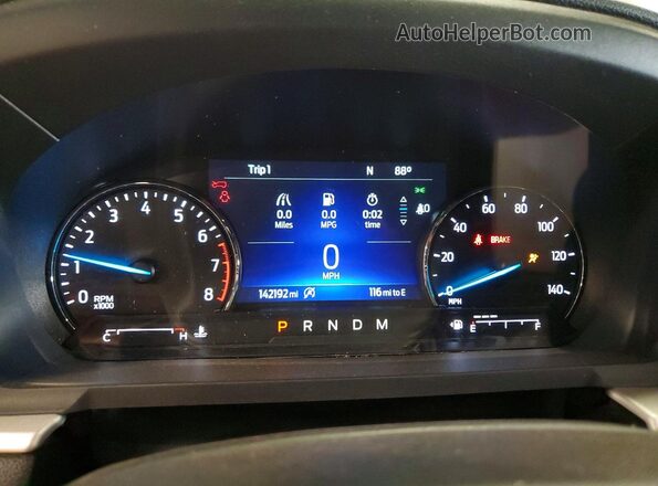 1FMSK8DHXMGB88245 2021 FORD EXPLORER Silver Вид щитка приладів