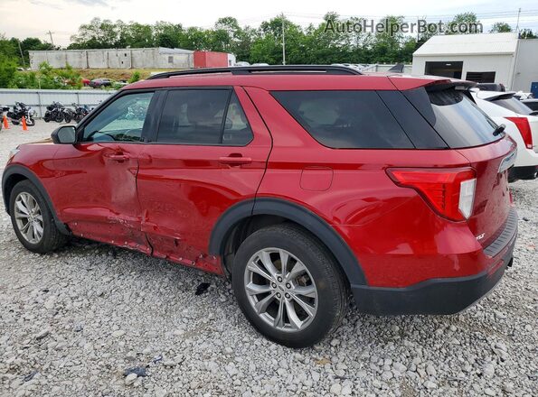 1FMSK8DHXRGA16448 2024 FORD EXPLORER Red Rear left