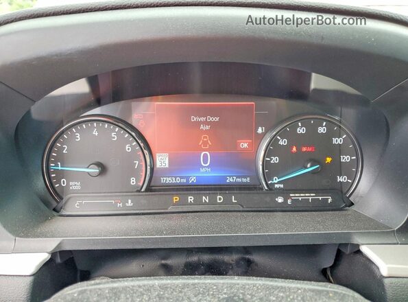 1FMSK8DHXRGA16448 2024 FORD EXPLORER Red Instrument cluster view