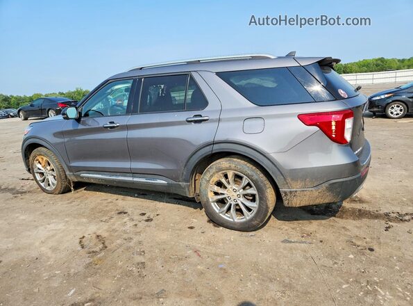 1FMSK8FH0MGB03538 2021 FORD EXPLORER Gray Trasero izquierdo