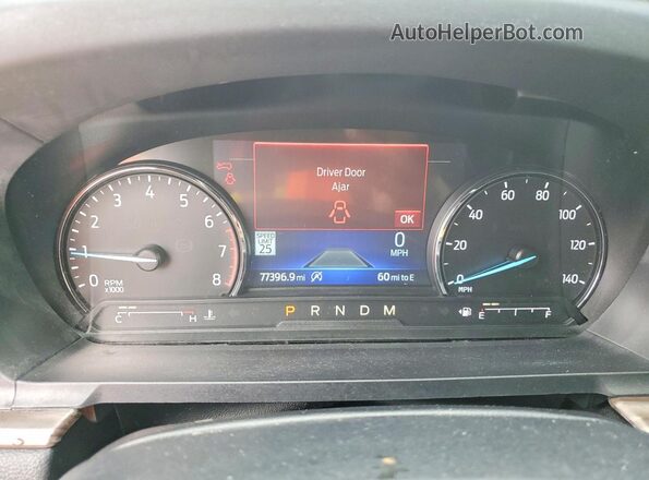 1FMSK8FH1LGA08548 2020 FORD EXPLORER White ხელსაწყოთა პანელის ხედი