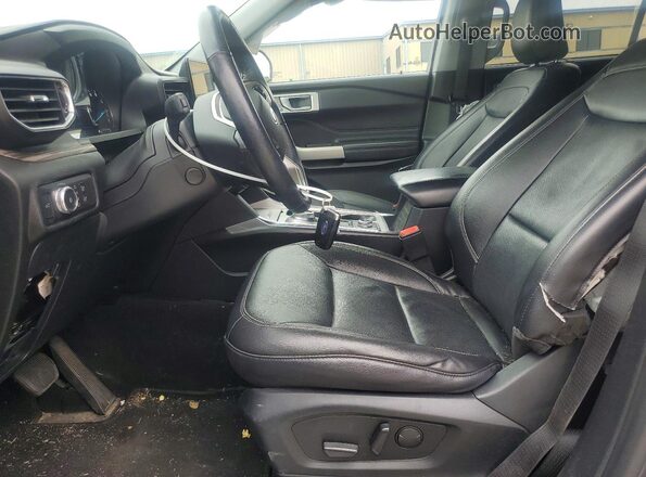 1FMSK8FH1MGC00120 2021 FORD EXPLORER Charcoal Front interior view