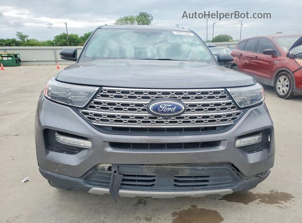 1FMSK8FH1MGC00120 2021 FORD EXPLORER Charcoal Front view