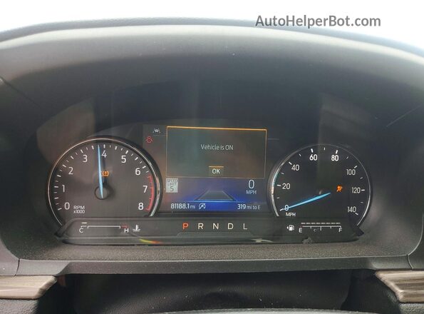 1FMSK8FH1MGC00120 2021 FORD EXPLORER Charcoal Instrument cluster view