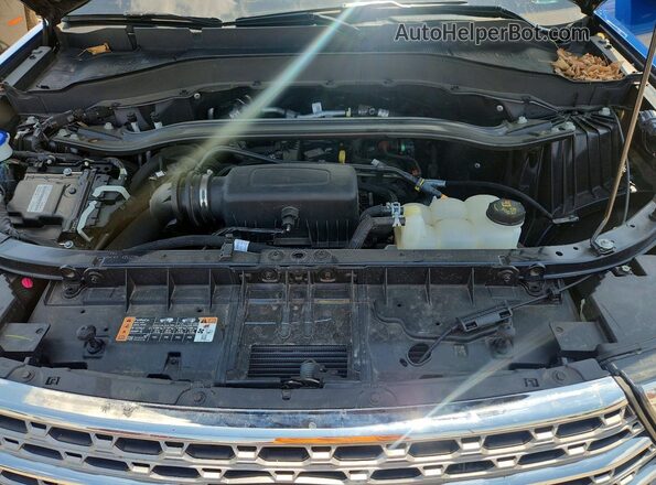 1FMSK8FH1NGC11183 2022 FORD EXPLORER Blue Vista del compartimento del motor