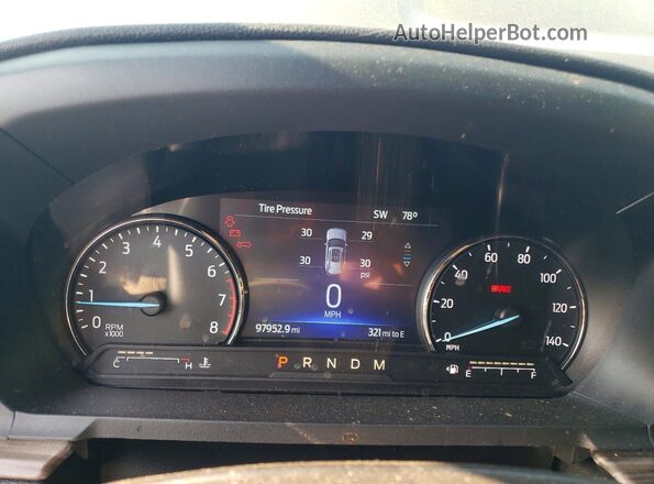 1FMSK8FH2LGA45933 2020 FORD EXPLORER Charcoal Instrument cluster view