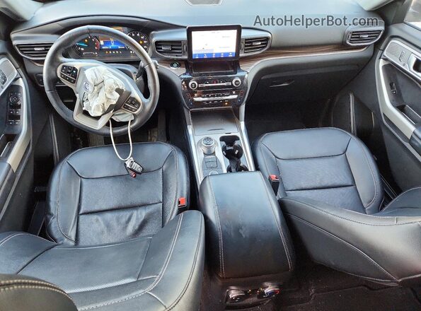 1FMSK8FH2MGA23948 2021 FORD EXPLORER Black Widok deski rozdzielczej