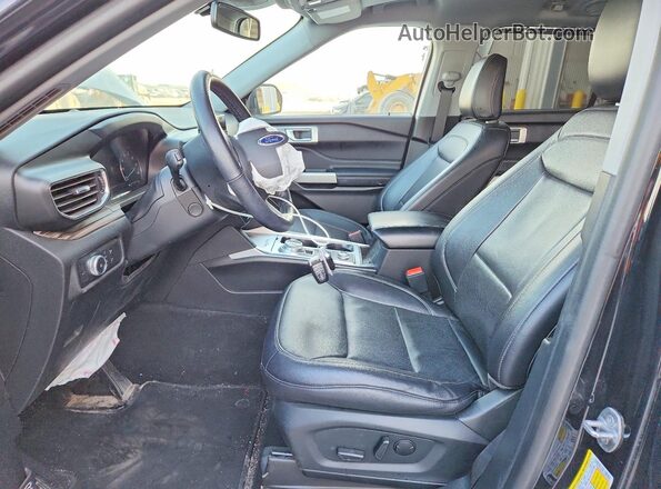 1FMSK8FH2MGA23948 2021 FORD EXPLORER Black Widok wnętrza z przodu