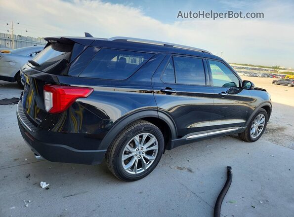 1FMSK8FH2MGA23948 2021 FORD EXPLORER Black Tył prawy