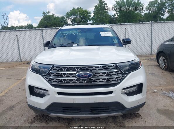 1FMSK8FH2MGC28797 2021 FORD EXPLORER White ხელსაწყოთა პანელის ხედი