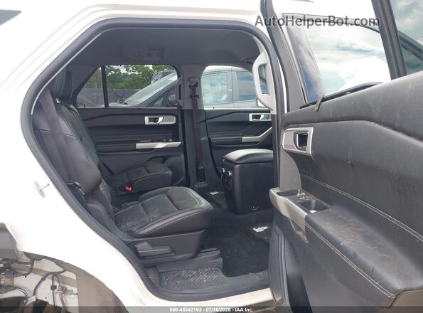 1FMSK8FH2MGC28797 2021 FORD EXPLORER White VIN კოდის სტიკერის ხედი