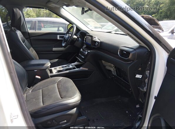 1FMSK8FH2NGB16471 2022 FORD EXPLORER Белый Вид салона спереди