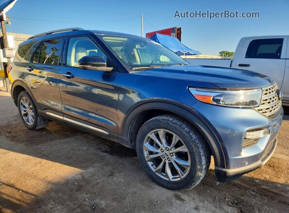 1FMSK8FH3LGC03597 2020 FORD EXPLORER Blue Przód prawy