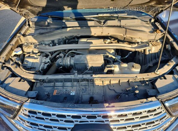 1FMSK8FH3LGC03597 2020 FORD EXPLORER Blue Widok komory silnika