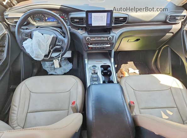 1FMSK8FH3LGC04331 2020 FORD EXPLORER Gray Widok deski rozdzielczej