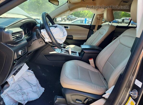 1FMSK8FH3LGC04331 2020 FORD EXPLORER Gray Widok wnętrza z przodu
